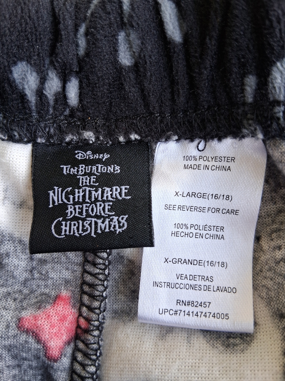 Tim Burton Nightmare Before Christmas Lounge Pajama Bottom - Picture 10 of 10